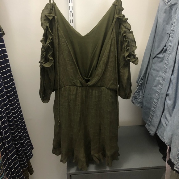 Olive Green Romper - Picture 2 of 3